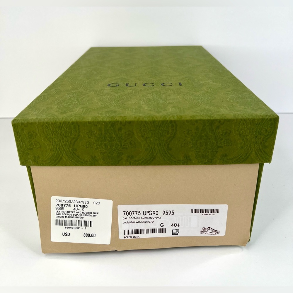 Gucci GG Supreme Canvas Leather Women Chunky Platform Sneakers Size EU 40.5 - Picture 2 of 11